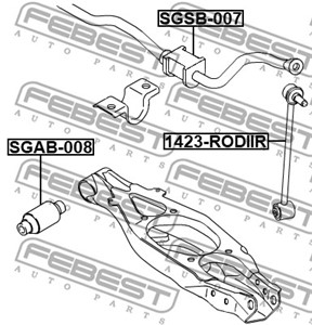 stang, stabilisator, Bakaksel