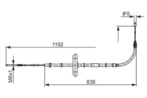 Kabel, parkeringsbremse