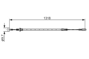 Kabel, parkeringsbremse