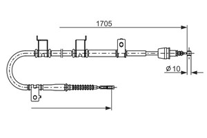 Kabel, parkeringsbremse