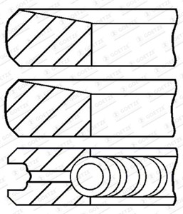 Kolvringar kit mitsubishi l200 / triton l200 / triton flak/chassi pajero sport ii pajero sport iii 1110A561