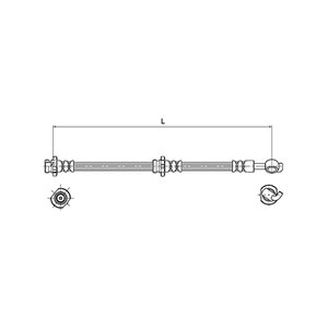 Bromsslang Vänster bak nissan x-trail 46210-8H515 46210-8H51B