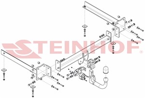 Tilhengerfeste, avtakbart Audi A8 D3 (4e2, 4e8)