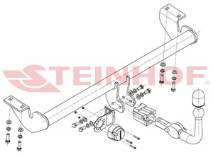 Tilhengerfeste, avtakbart Toyot Avensis Stasjonsvogn (_t25_)