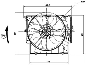 Ventilator, motorkj&#248;ling