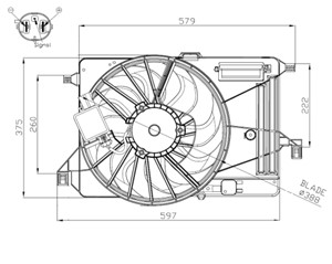 Ventilator, motorkj&#248;ling