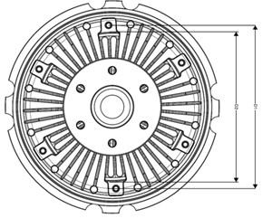 Clutch, radiatorventilator