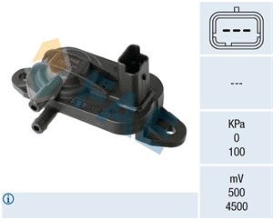 Sensor, avgasstrykk