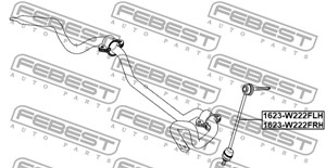 stang, stabilisator, Framaksel venstre