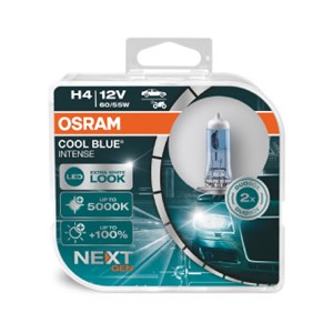 Halogenp&#230;re&#160; OSRAM COOL BLUE INTENSE H4 P43t