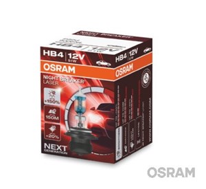 Halogenp&#230;re OSRAM NIGHT break LASER next gen Hb4 P22d