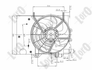 Ventilator, motorkj&#248;ling