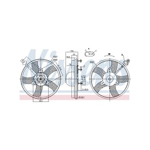 Ventilator, motorkj&#248;ling, H&#248;yre, Venstre