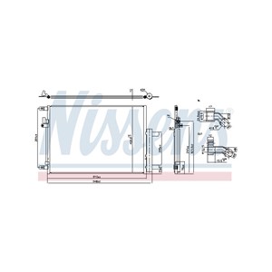 Kondensor klimatanläggning jeep compass 00K68247214AA 68247214AA K68247214AA