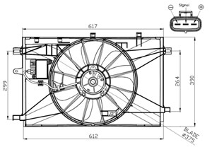 Ventilator, motorkj&#248;ling