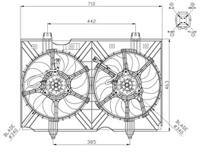 Ventilator, motorkj&#248;ling