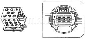 Bilde av Motstand, Kupevifte, Citroën Xsara Picasso, Peugeot 206 Cc, 206 Halvkombi, 206 Sw, 6450 Ep, 6450.ep