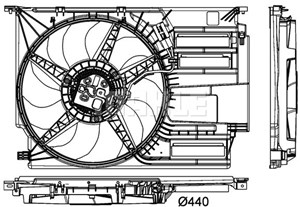 Ventilator, motorkj&#248;ling