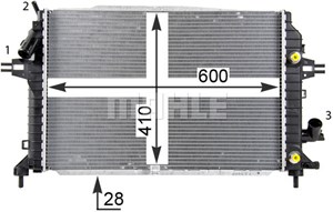 Radiator, motorkj&#248;ling