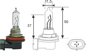 Halogenp&#230;re MAGNETI MARELLI H9 PGJ-19-5