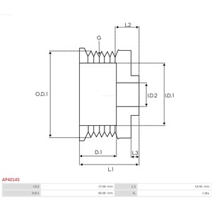 Remskive, generator