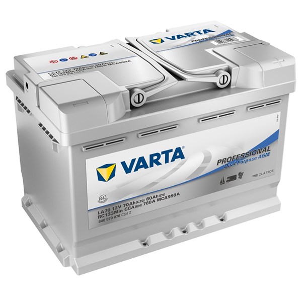 VARTA SILVER dynamic, E39 Batteria 570901076D852 12V, 760A, 70Ah