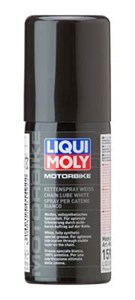 Kjedespray vit helsyntetiskt Liqui Moly Motorbike 50ml, Universal