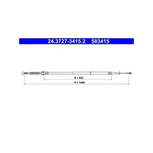 Kabel, parkeringsbremse