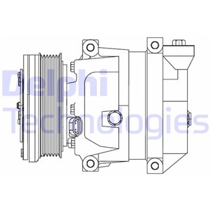 Bilde av Kompressor, Klimaanlegg, Chevrolet,daewoo, 95925480, 95955950, 96246405, 96539394, 96539395