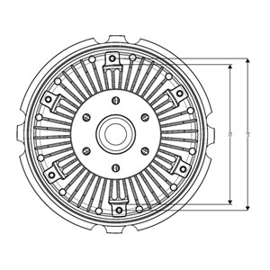 Clutch, radiatorventilator