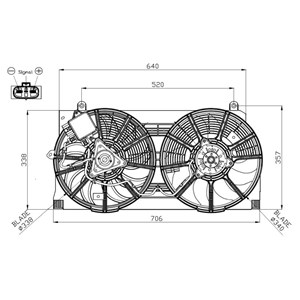 Ventilator, motorkj&#248;ling