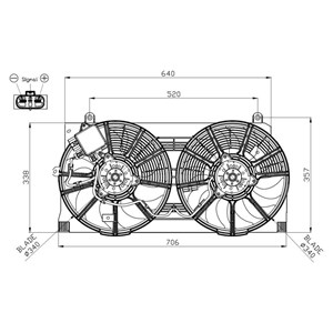 Ventilator, motorkj&#248;ling