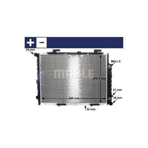 Bilde av Radiator, Motorkjøling, Mercedes-benz E-klass [w210], E-klass Flak/chassi [vf210], E-klass T-model [s210], 2105000803, 2105002703, 21050