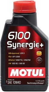 Motorolje MOTUL  6100 SYNERGIE+ 10W-40, 1L, Universal