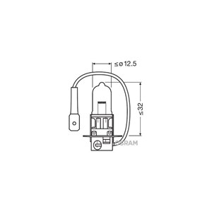 Halogenp&#230;re OSRAM NIGHT BREAKER LASER H3 PK22s