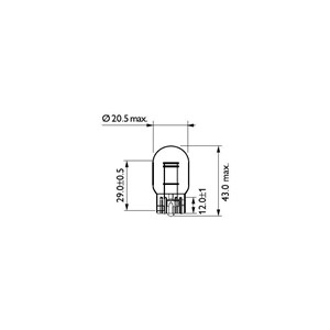 P&#230;re PHILIPS  W21/5W W3x16q, Bak