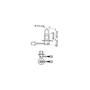 Halogenp&#230;re PHILIPS LongLife EcoVision H3 PK22s