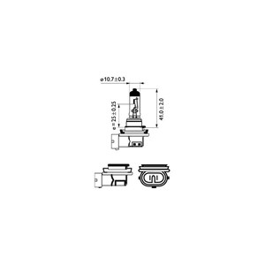 Halogenlampe PHILIPS X-tremeVision Pro150 H11 PGJ19-2