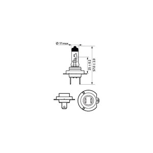 Halogenlampe PHILIPS VisionPlus H7 PX26d