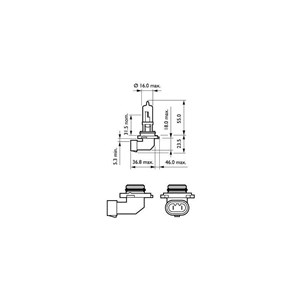 Halogenlampe&#160; PHILIPS Vision HB3 P20d