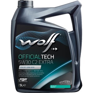 Motorolje Wolf Officialtech 5w-30 C2 Extra,5l, Universal