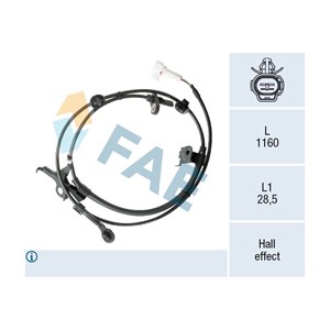 Sensor, hjulturtall, Framaksel h&#248;yre