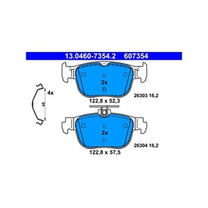 Bilde av Bremseklosser Sett, Bakaksel, Audi,cupra,seat,skoda,vw, 5wa 698 451 G, 5wa 698 451, 8y0 698 451 C, 8y0 698 451