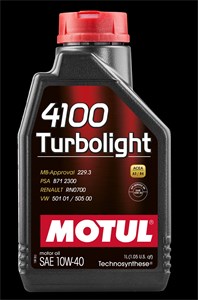 Motorolje MOTUL 4100 TURBOLIGHT 10W-40, 1L, Universal