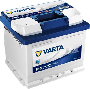 STARTER BATTERI VARTA BLUE DYNAMIC B18 12V 44AH 440A, Bagasjerom