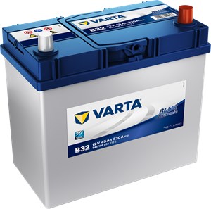 Bilde av Starter Batteri Varta Blue Dynamic B32 12v 45ah 330a, Daihatsu,honda,hyundai,kia,mazda,mitsubishi,nissan,subaru,suzuki,tesla,toyota, 112