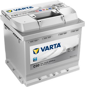 STARTER BATTERI VARTA SILVER DYNAMIC C30 12V 54AH 530A, Bagasjerom, Fotrom