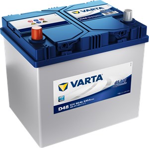 Bilde av Starter Batteri Varta Blue Dynamic D48 12v 60ah 540a, Passer Mange Bilmodeller, 1e0818520, 1e08-18-520, 2880042062, 28800-42062, 2880055