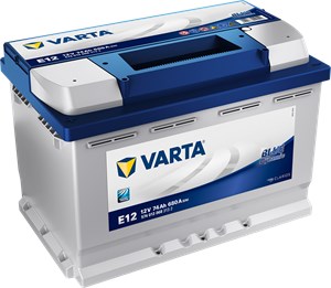 Bilde av Starter Batteri Varta Blue Dynamic E12 12v 74ah 680a, Passer Mange Bilmodeller, 288000l670, 28800-0l670, 288000l671, 28800-0l671, 288000