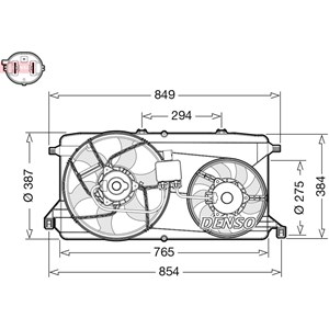 Ventilator, motorkj&#248;ling